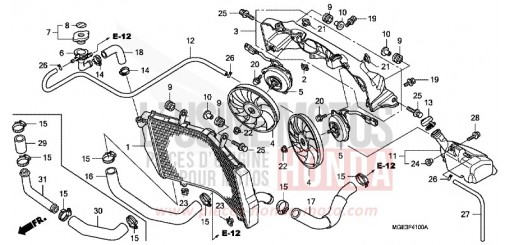 RADIATEUR VFR1200FDA de 2010